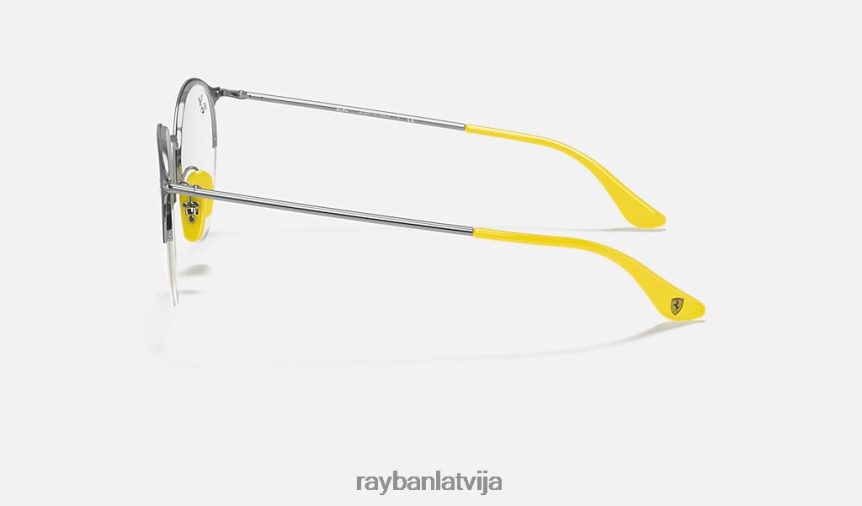 rb3578vm scuderia ferrari kolekcija pulēts melns uz sudraba F0L86X2420 vīriešiem Ray-Ban saulesbrilles