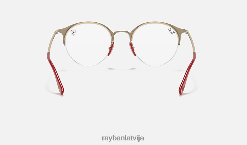 rb3578vm scuderia ferrari kolekcija pulēts melns uz zelta F0L86X2421 vīriešiem Ray-Ban saulesbrilles