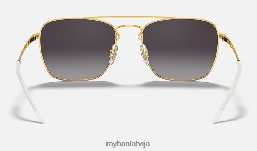 rb3588 pulēta melna uz zelta/pelēka F0L86X418 vīriešiem Ray-Ban saulesbrilles