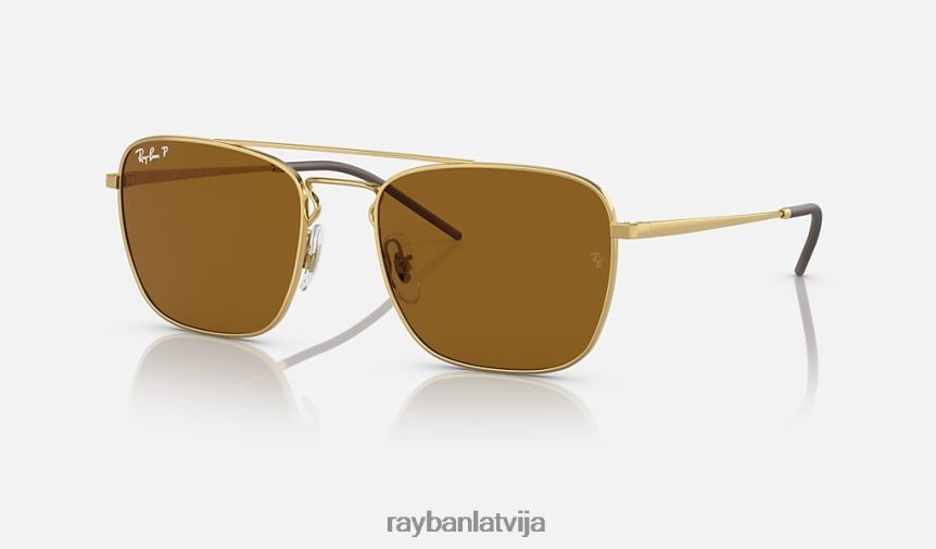 rb3588 pulēts zelts/brūns F0L86X422 vīriešiem Ray-Ban saulesbrilles