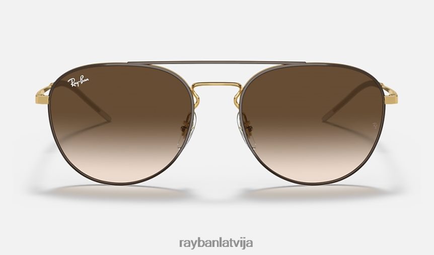 rb3589 pulēta brūna uz zelta/brūna F0L86X795 vīriešiem Ray-Ban saulesbrilles