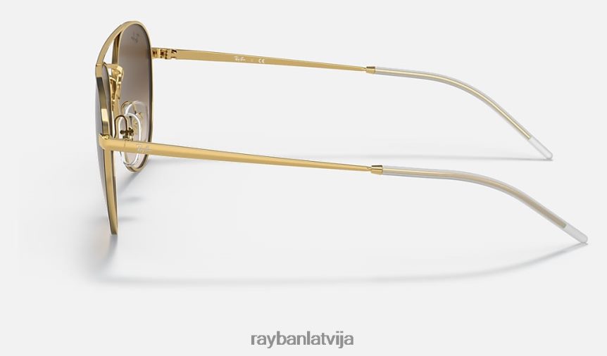 rb3589 pulēta brūna uz zelta/brūna F0L86X795 vīriešiem Ray-Ban saulesbrilles