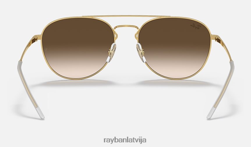 rb3589 pulēta brūna uz zelta/brūna F0L86X795 vīriešiem Ray-Ban saulesbrilles