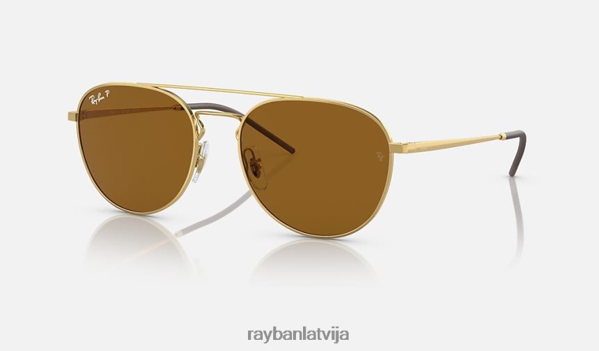 rb3589 pulēts zelts/brūns F0L86X798 vīriešiem Ray-Ban saulesbrilles