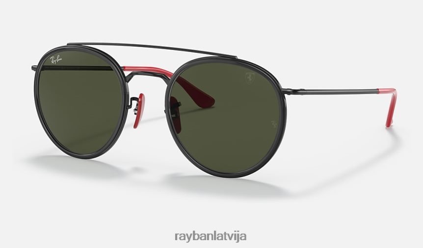 rb3647m scuderia ferrari kolekcija pulēta melna/zaļa F0L86X1037 vīriešiem Ray-Ban saulesbrilles