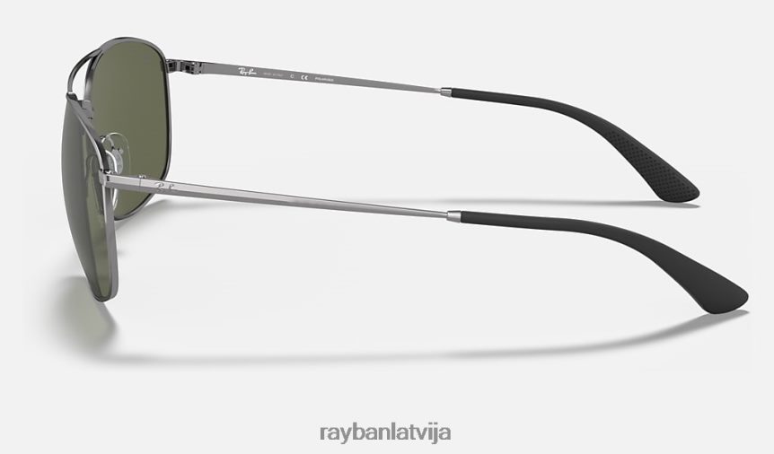 rb3654 pulēts gunmetāls/zaļš F0L86X318 vīriešiem Ray-Ban saulesbrilles