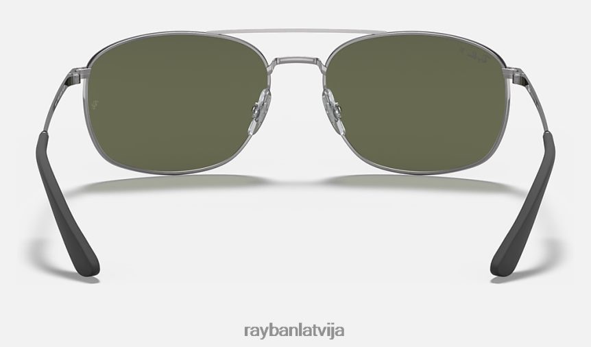 rb3654 pulēts gunmetāls/zaļš F0L86X318 vīriešiem Ray-Ban saulesbrilles