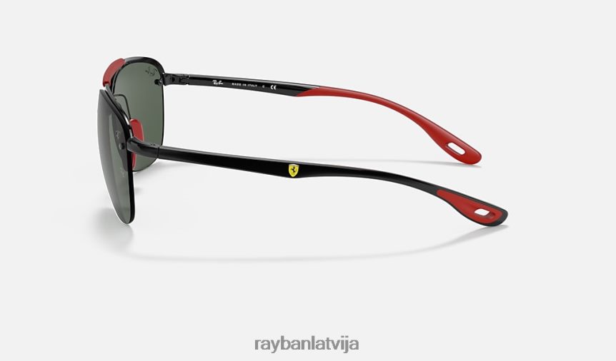 rb3662m scuderia ferrari kolekcija pulēta melna/zaļa F0L86X1048 vīriešiem Ray-Ban saulesbrilles