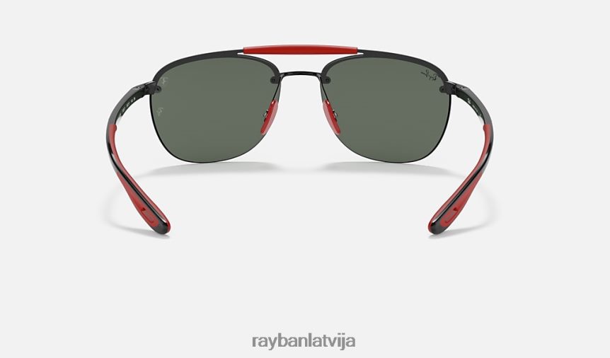 rb3662m scuderia ferrari kolekcija pulēta melna/zaļa F0L86X1048 vīriešiem Ray-Ban saulesbrilles