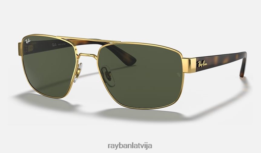 rb3663 pulēts zelts/zaļš F0L86X670 vīriešiem Ray-Ban saulesbrilles