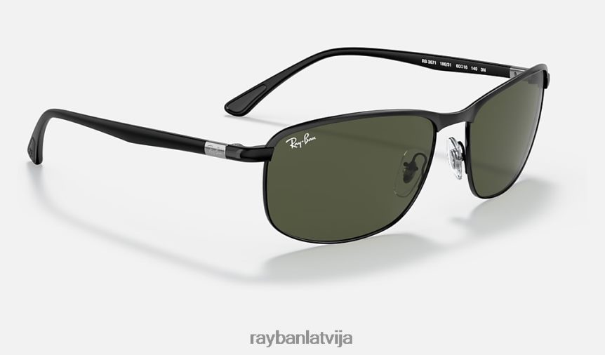 rb3671 pulēta melna/zaļa F0L86X980 vīriešiem Ray-Ban saulesbrilles