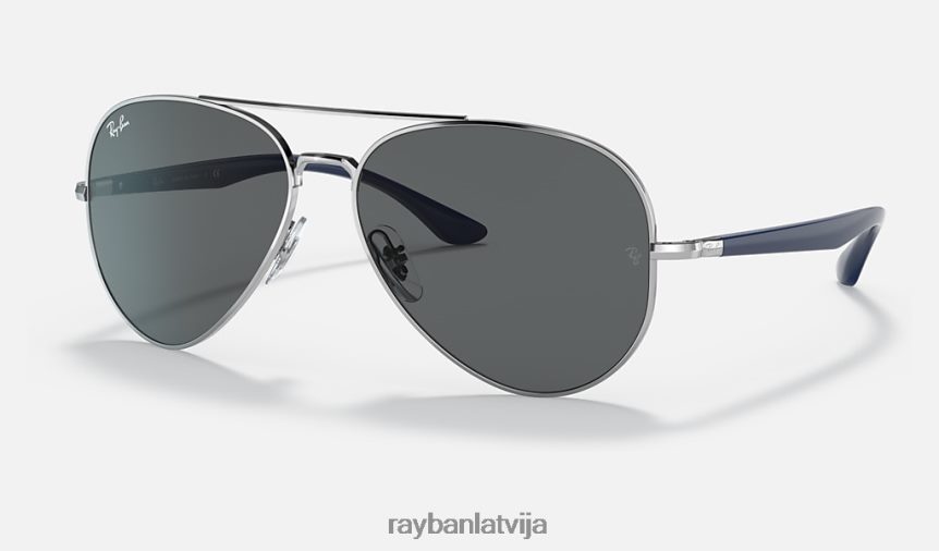 rb3675 pulēts sudrabs/tumši pelēks F0L86X1285 vīriešiem Ray-Ban saulesbrilles