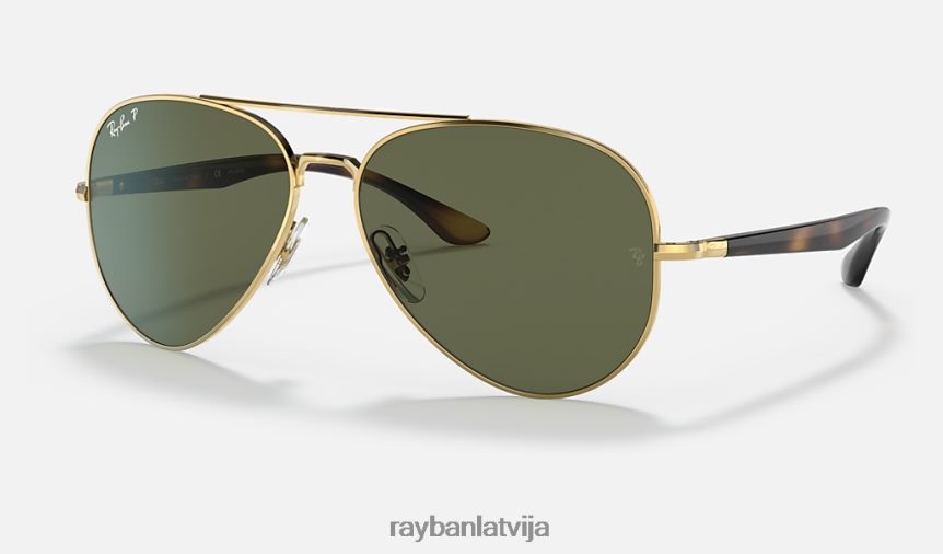 rb3675 pulēts zelts/zaļš F0L86X1286 vīriešiem Ray-Ban saulesbrilles