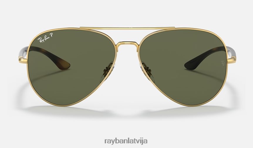 rb3675 pulēts zelts/zaļš F0L86X1286 vīriešiem Ray-Ban saulesbrilles