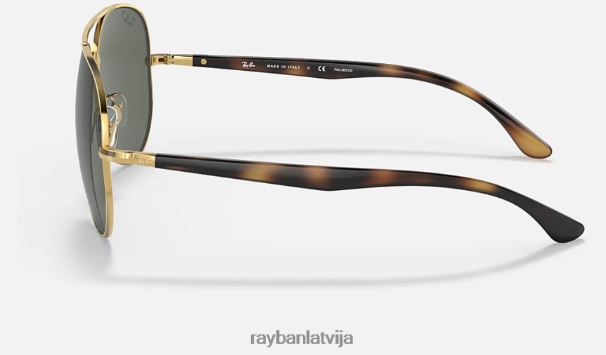 rb3675 pulēts zelts/zaļš F0L86X1286 vīriešiem Ray-Ban saulesbrilles