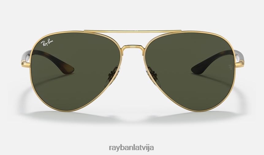 rb3675 pulēts zelts/zaļš F0L86X1290 vīriešiem Ray-Ban saulesbrilles