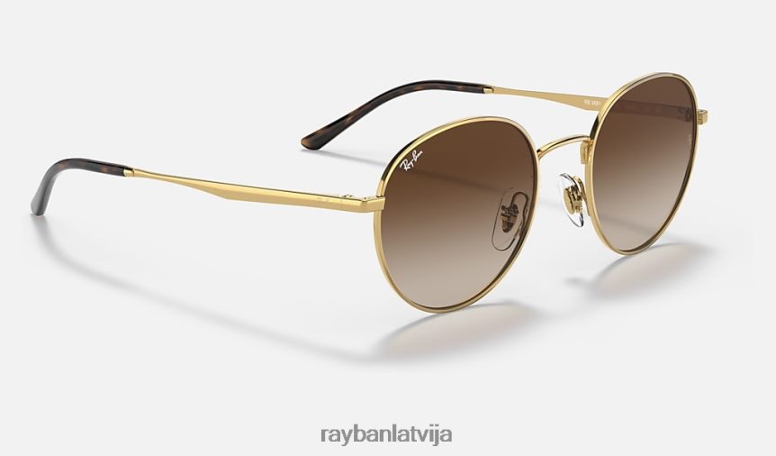 rb3681 pulēts zelts/brūns F0L86X1315 vīriešiem Ray-Ban saulesbrilles