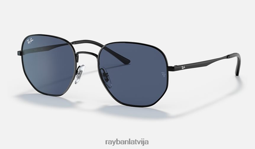 rb3682 pulēta melna/tumši zila F0L86X510 vīriešiem Ray-Ban saulesbrilles