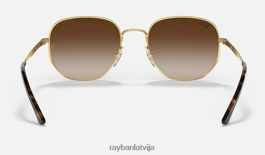 rb3682 pulēts zelts/brūns F0L86X509 vīriešiem Ray-Ban saulesbrilles