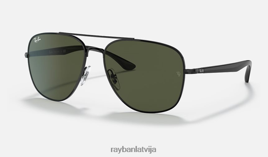 rb3683 pulēta melna/zaļa F0L86X1308 vīriešiem Ray-Ban saulesbrilles