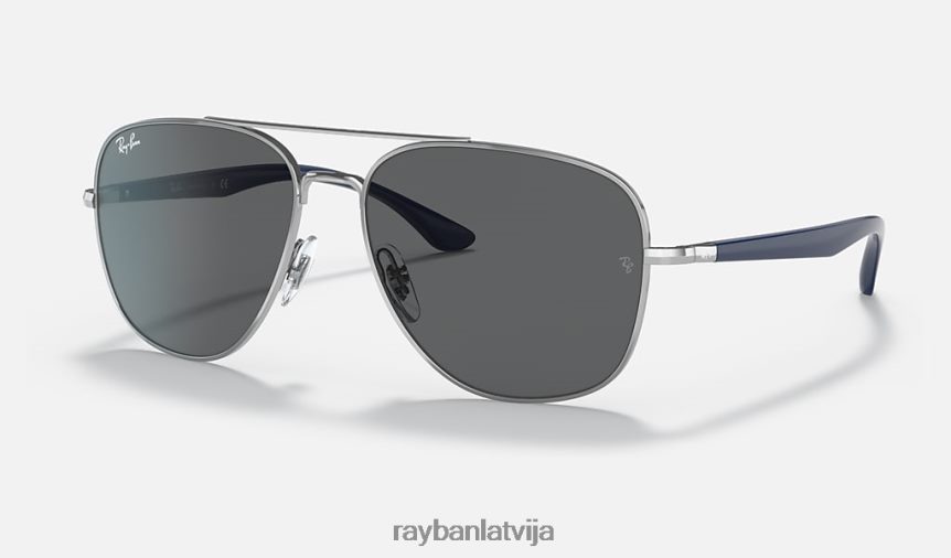rb3683 pulēts sudrabs/tumši pelēks F0L86X1309 vīriešiem Ray-Ban saulesbrilles