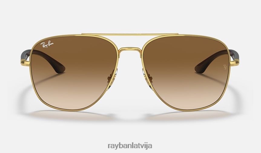 rb3683 pulēts zelts/brūns F0L86X1306 vīriešiem Ray-Ban saulesbrilles