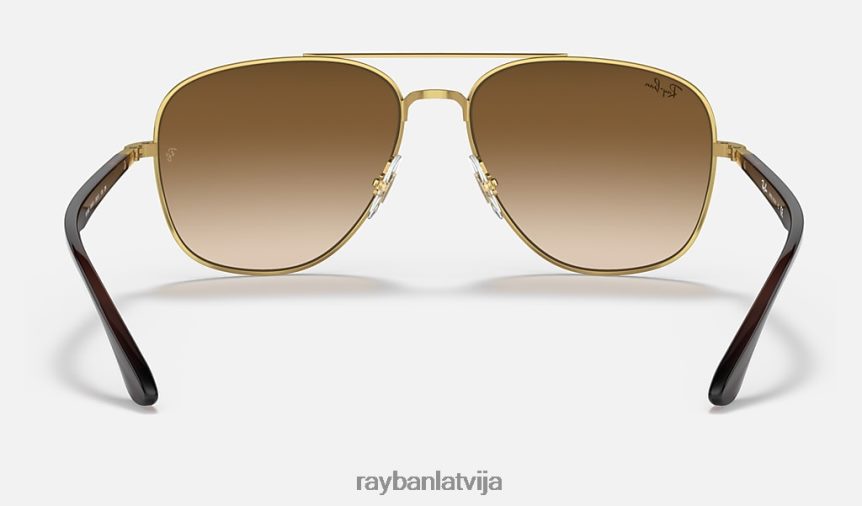 rb3683 pulēts zelts/brūns F0L86X1306 vīriešiem Ray-Ban saulesbrilles