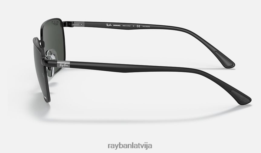 rb3684 kanālu krāsa pulēta melna/tumši pelēka F0L86X1319 vīriešiem Ray-Ban saulesbrilles