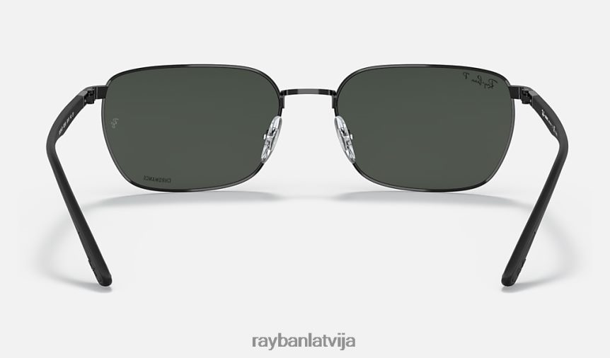 rb3684 kanālu krāsa pulēta melna/tumši pelēka F0L86X1319 vīriešiem Ray-Ban saulesbrilles