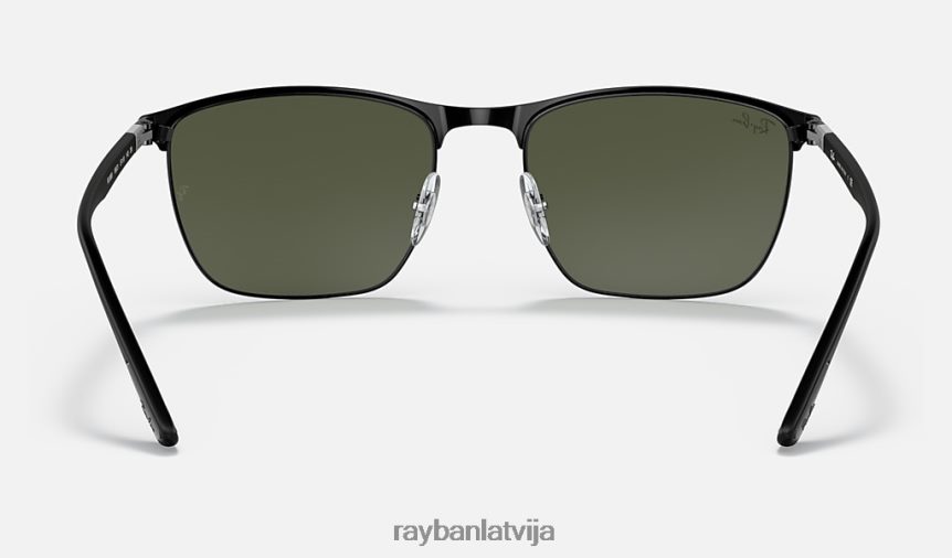 rb3686 matēts melns/zaļš F0L86X1416 vīriešiem Ray-Ban saulesbrilles