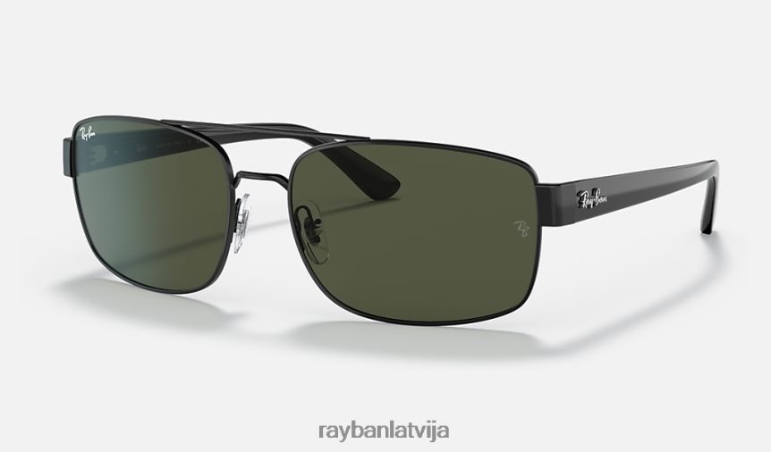 rb3687 pulēta melna/zaļa F0L86X1431 vīriešiem Ray-Ban saulesbrilles