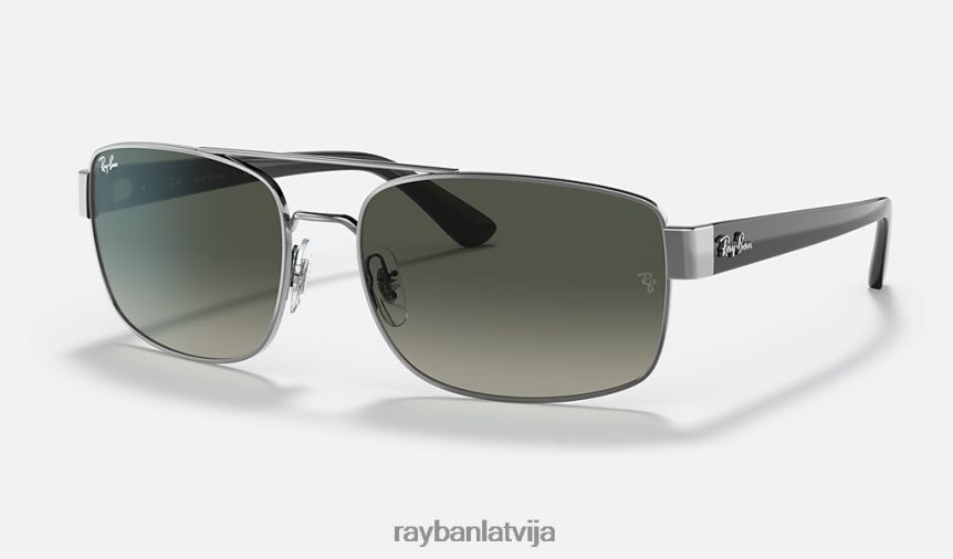 rb3687 pulēts gunmetāls/pelēks F0L86X1433 vīriešiem Ray-Ban saulesbrilles