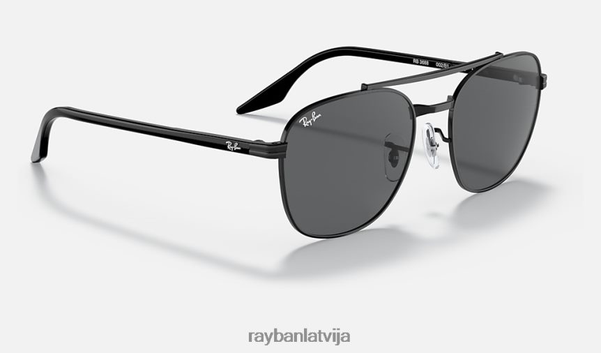 rb3688 pulēta melna/pelēka F0L86X458 vīriešiem Ray-Ban saulesbrilles