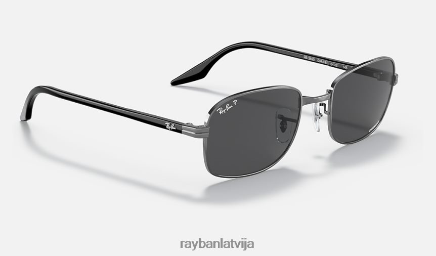 rb3690 krāsa pulēts gunmetāls/tumši pelēks F0L86X1423 vīriešiem Ray-Ban saulesbrilles