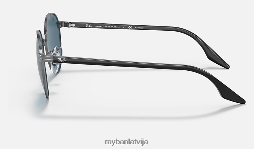 rb3691 krāsa pulēts gunmetāls/zils F0L86X1411 vīriešiem Ray-Ban saulesbrilles
