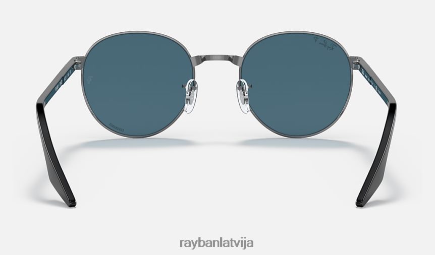 rb3691 krāsa pulēts gunmetāls/zils F0L86X1411 vīriešiem Ray-Ban saulesbrilles