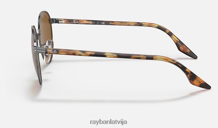 rb3691 pulēts gunmetāls/brūns F0L86X1420 vīriešiem Ray-Ban saulesbrilles