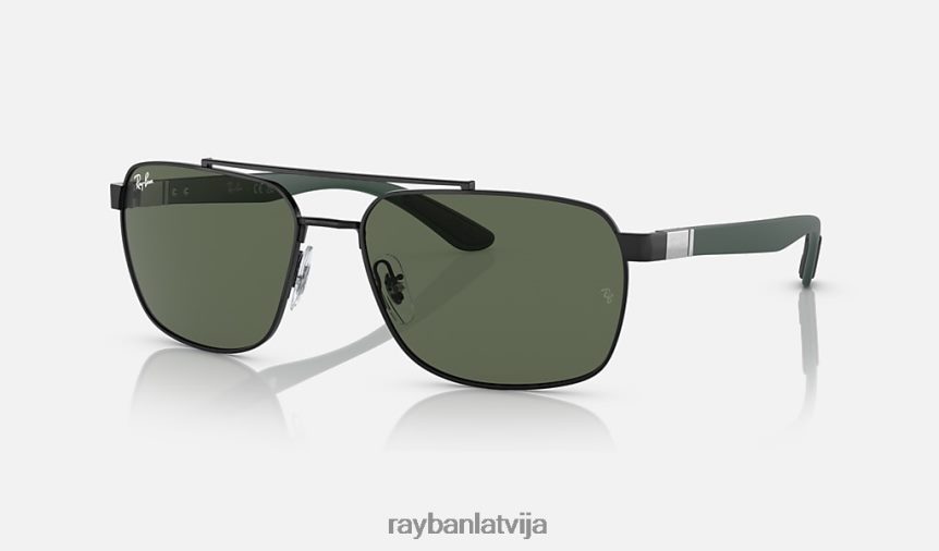 rb3701 pulēta melna/zaļa F0L86X1502 vīriešiem Ray-Ban saulesbrilles