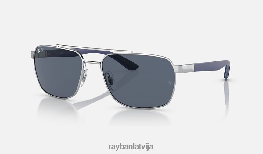 rb3701 pulēts sudrabs/pelēks F0L86X1503 vīriešiem Ray-Ban saulesbrilles