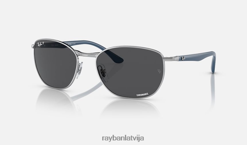 rb3702 pulēts sudrabs/tumši pelēks F0L86X1487 vīriešiem Ray-Ban saulesbrilles