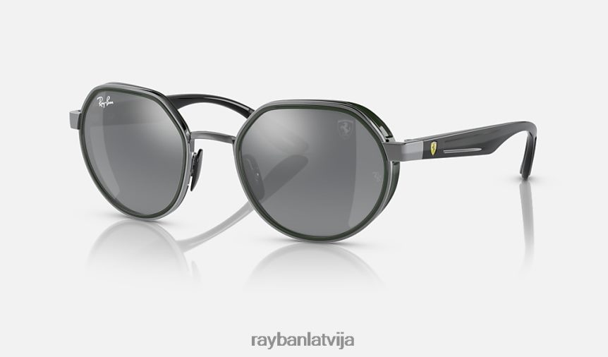 rb3703m scuderia ferrari kolekcija pulēts gunmetāls/sudrabs F0L86X471 vīriešiem Ray-Ban saulesbrilles