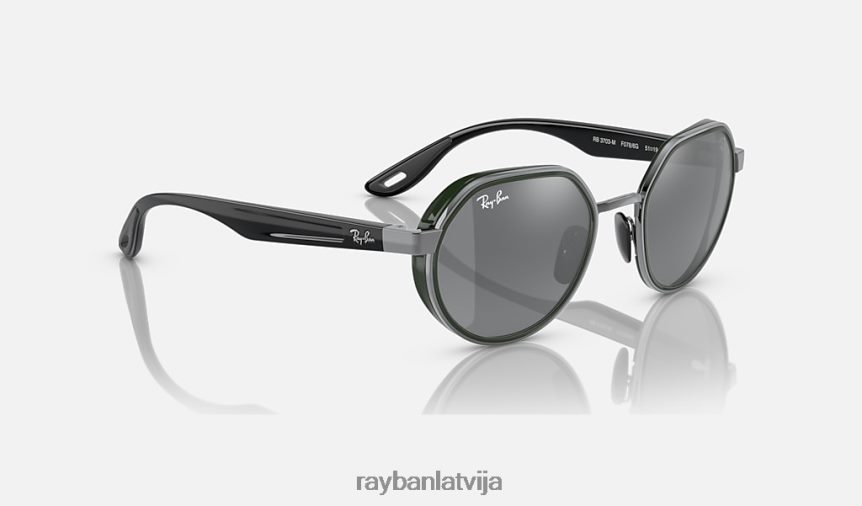 rb3703m scuderia ferrari kolekcija pulēts gunmetāls/sudrabs F0L86X471 vīriešiem Ray-Ban saulesbrilles