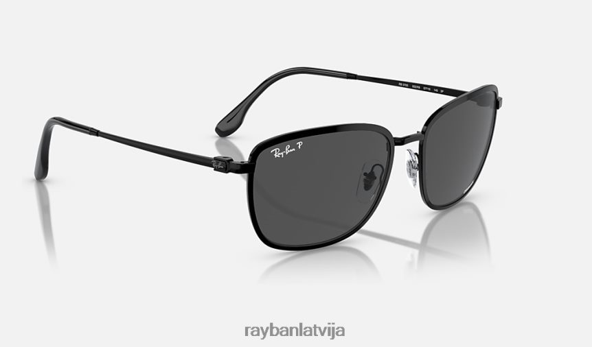 rb3705 krāsa pulēta melna/pelēka F0L86X1538 vīriešiem Ray-Ban saulesbrilles