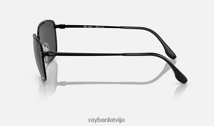 rb3705 krāsa pulēta melna/pelēka F0L86X1538 vīriešiem Ray-Ban saulesbrilles