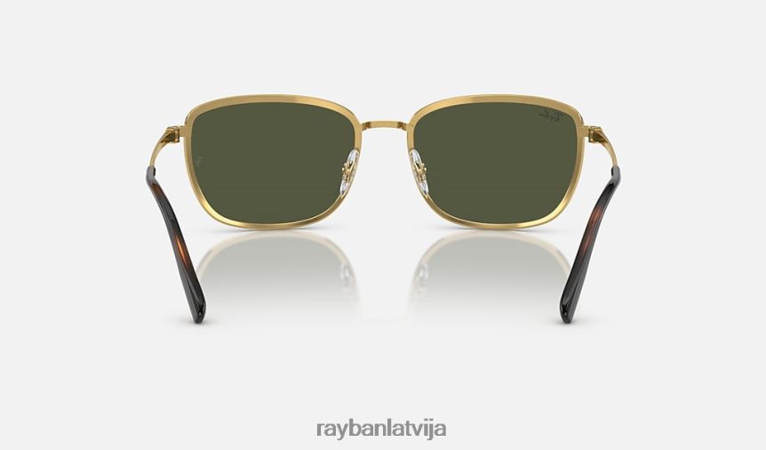 rb3705 pulēts zelts/zaļš F0L86X1540 vīriešiem Ray-Ban saulesbrilles