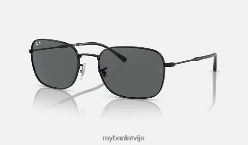 rb3706 pulēta melna/tumši pelēka F0L86X323 vīriešiem Ray-Ban saulesbrilles