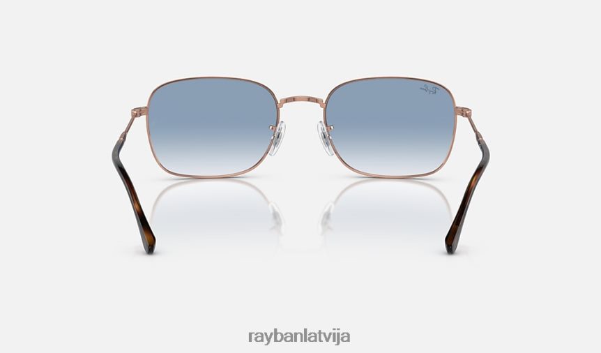 rb3706 pulēts rozā zelts/zils F0L86X325 vīriešiem Ray-Ban saulesbrilles