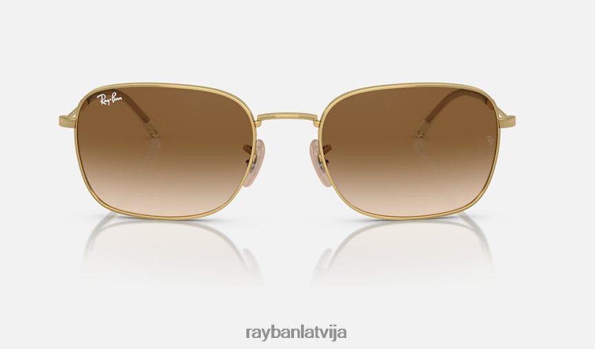 rb3706 pulēts zelts/brūns F0L86X322 vīriešiem Ray-Ban saulesbrilles