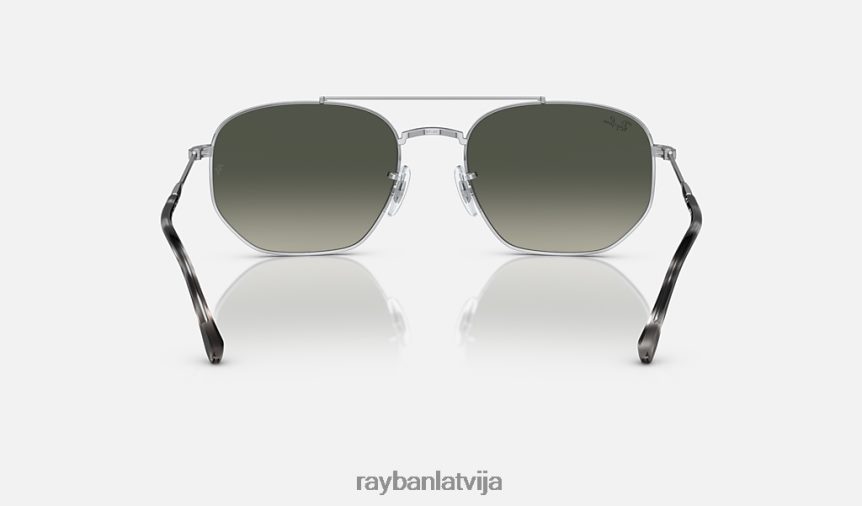 rb3707 pulēts sudrabs/pelēks F0L86X390 vīriešiem Ray-Ban saulesbrilles