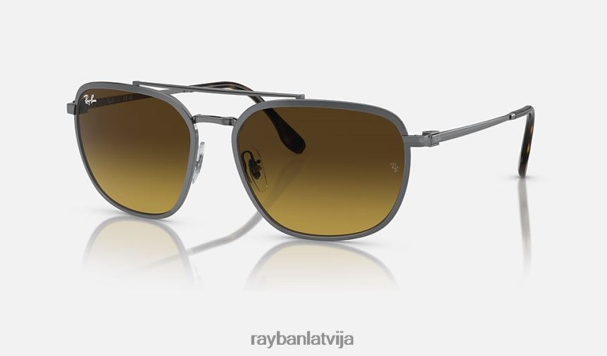 rb3708 pulēts gunmetāls/brūns F0L86X300 vīriešiem Ray-Ban saulesbrilles